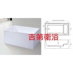 BFD02701強化壓克力獨立浴缸方型w112~w152*78cm