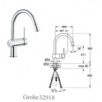 GROHE 廚用伸縮龍頭 32918000 GROHE 廚用伸縮龍頭 32918000