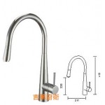 304不鏽鋼廚房龍頭毛絲面90195 