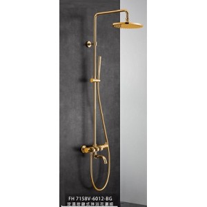 BETTOR FH7158V-6102 定溫按鍵式淋浴花灑龍頭 拉絲金