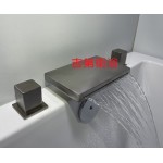 304不鏽鋼方把手三件式浴缸龍頭& 五件式浴缸龍頭 毛絲面 304不鏽鋼方把手三件式浴缸龍頭& 五件式浴缸龍頭 毛絲面