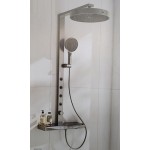 022790Q 溫控淋浴SAP花灑組4只噴頭+上頂噴花灑+蓮蓬頭花灑按鍵式開關