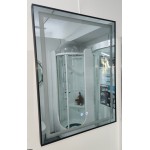 0628-2鈦黑框智能長方鏡除霧+LED燈 60*80cm 