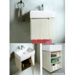 05840 大方瓷盆+發泡板木紋防水櫃+開放側櫃w60*d41.5*h65cm特價$9900元