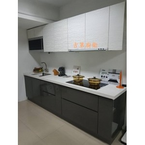 門市樣品櫥具含石英石檯面w286cm 