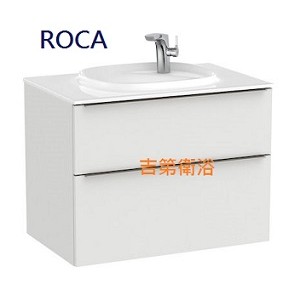 ROCA 進口一體瓷盆防水浴櫃含雙抽屜w80*d51cm  