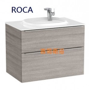 ROCA 進口一體瓷盆+防水浴櫃含雙抽屜w800*d505*h620