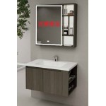 0970360 不鏽鋼燈光鏡櫃+一體瓷盆+防水櫃含側開放櫃w80cm 特價$23990 0970360 不鏽鋼燈光鏡櫃+一體瓷盆+防水櫃含側開放櫃w80cm 特價$23990