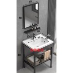 LF0202-413一體瓷盆五金架組+方鏡+平台特價 $9000元