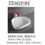 06360 橢圓檯上盆w55*d40*h14cm