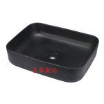03295-50MB方型黑色檯上盆w500*d390*h130mm