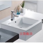 RD110 藝術半崁盆w50*d51*h17cm