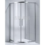 GEDY 圓弧型1/4 白框&銀框淋浴門
